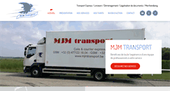 Desktop Screenshot of mjmtransport.be