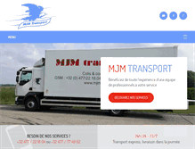 Tablet Screenshot of mjmtransport.be
